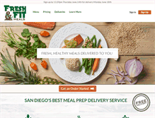 Tablet Screenshot of freshandfitmeals.com